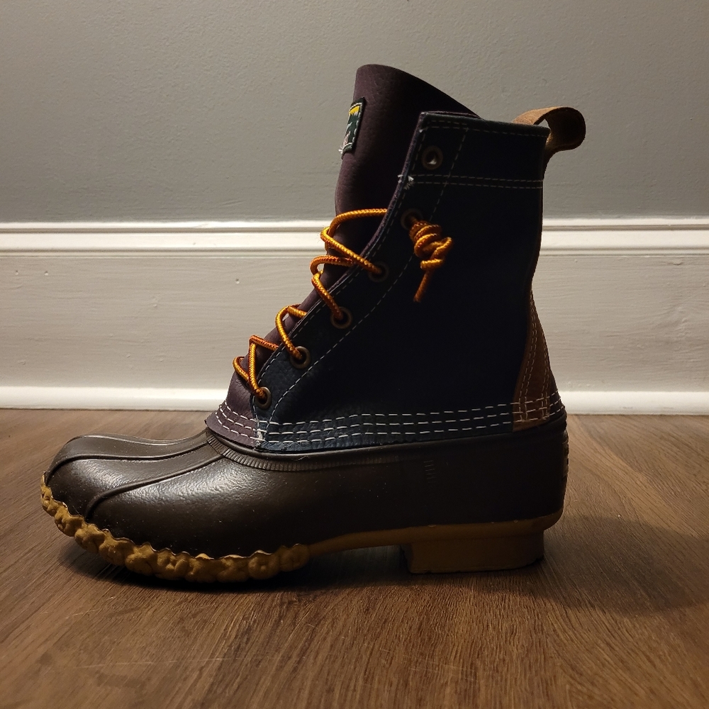 Color Block Bean Boots
